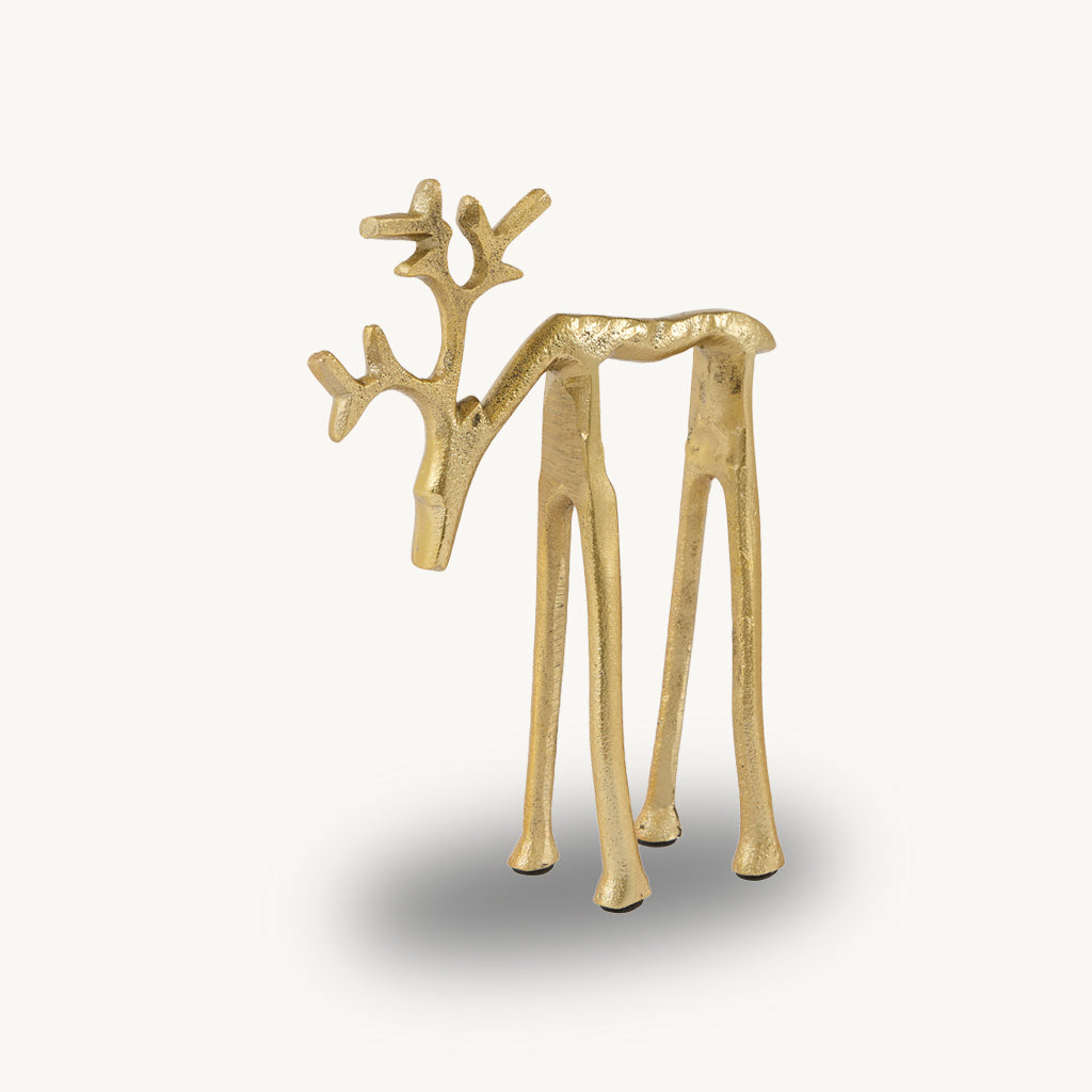Metal Abstract Deer Ornament