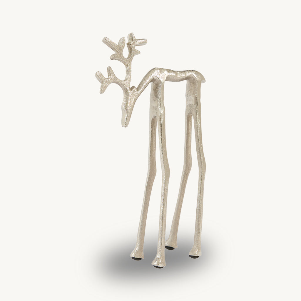Metal Abstract Deer Ornament