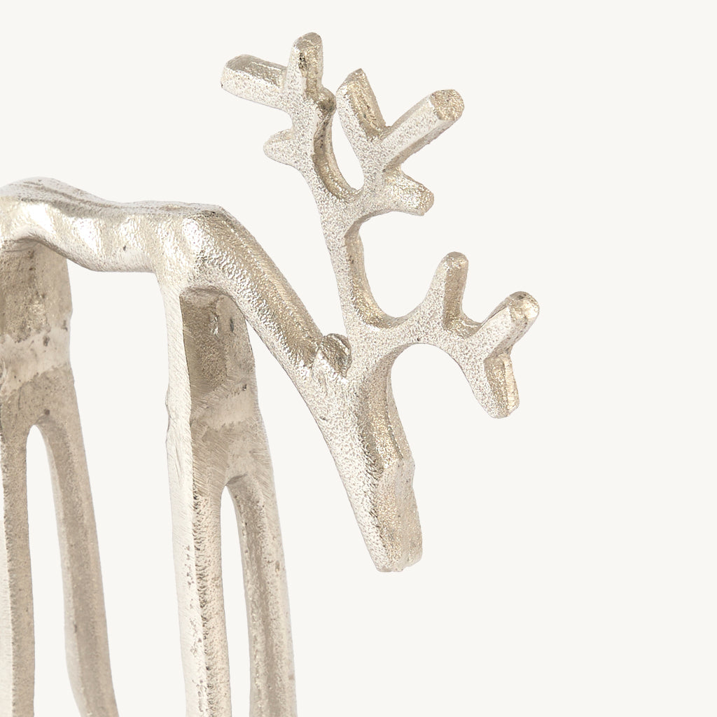 Metal Abstract Deer Ornament