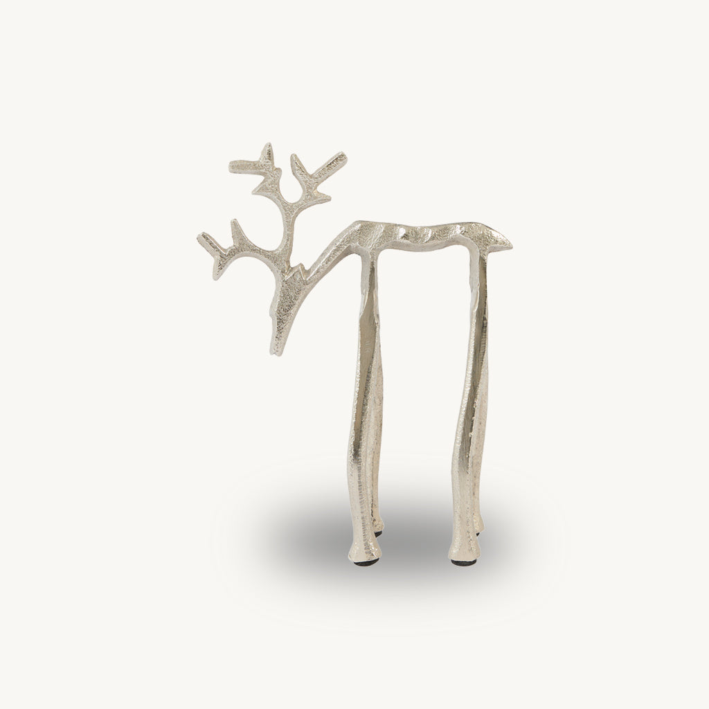 Metal Abstract Deer Ornament