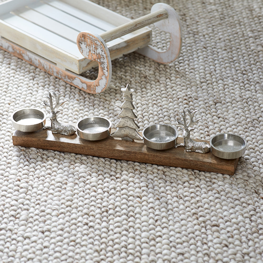 Deer Scene Candle Holder