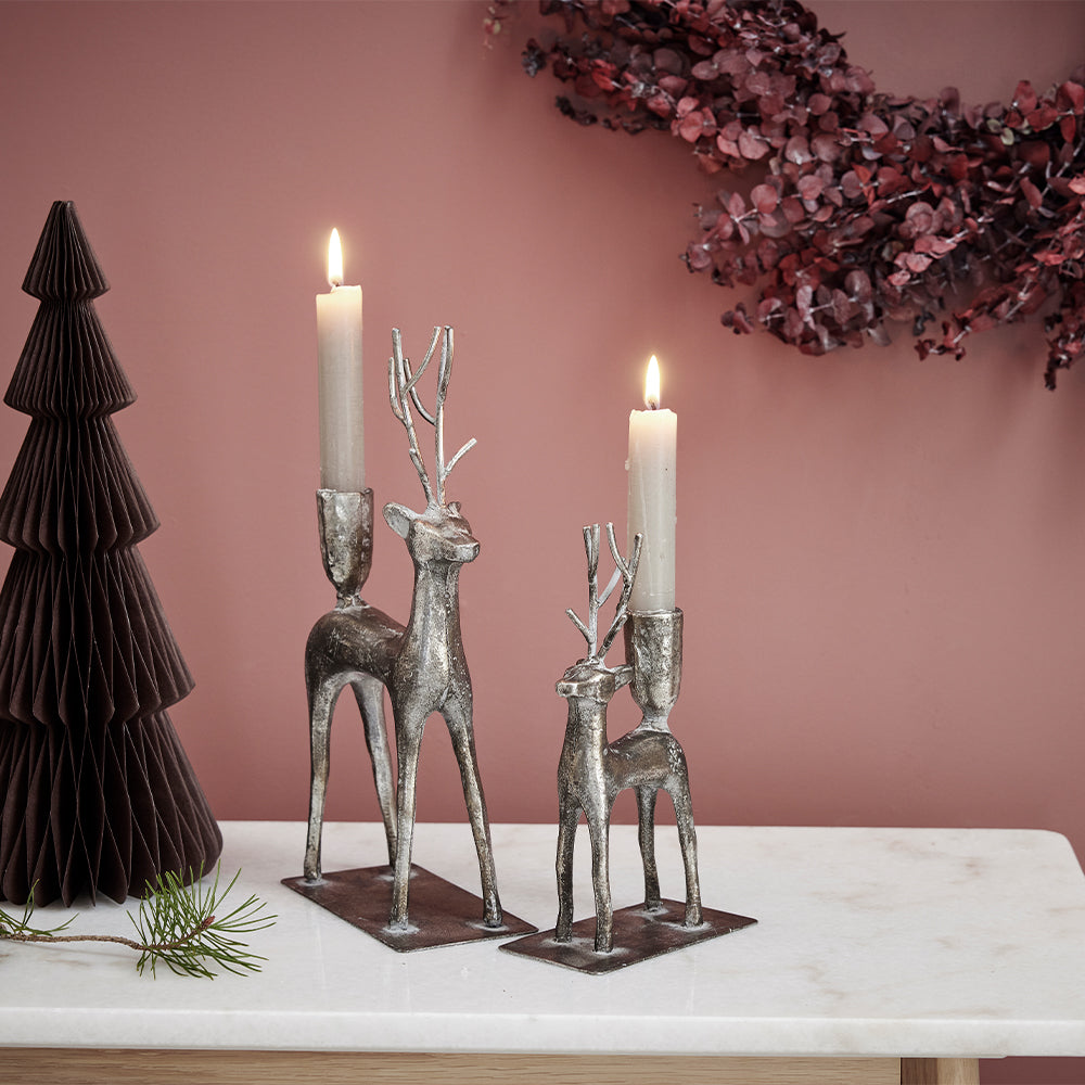 Large Deer Candlestick