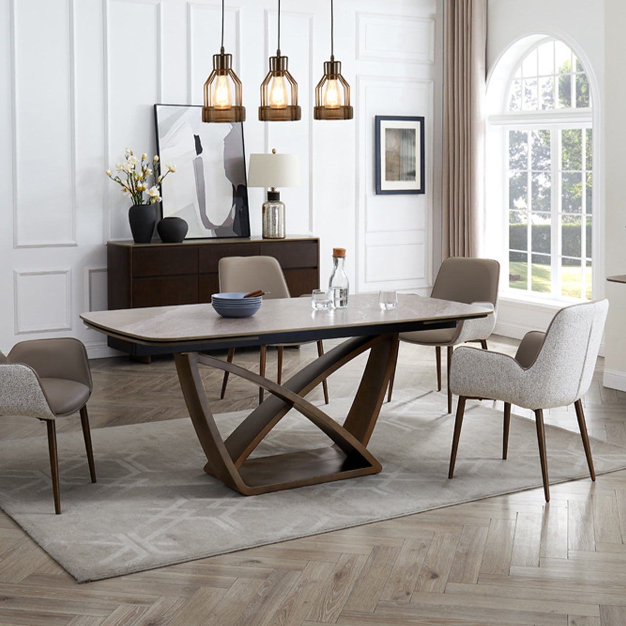 Delphin 180-260cm Extending Dining Table