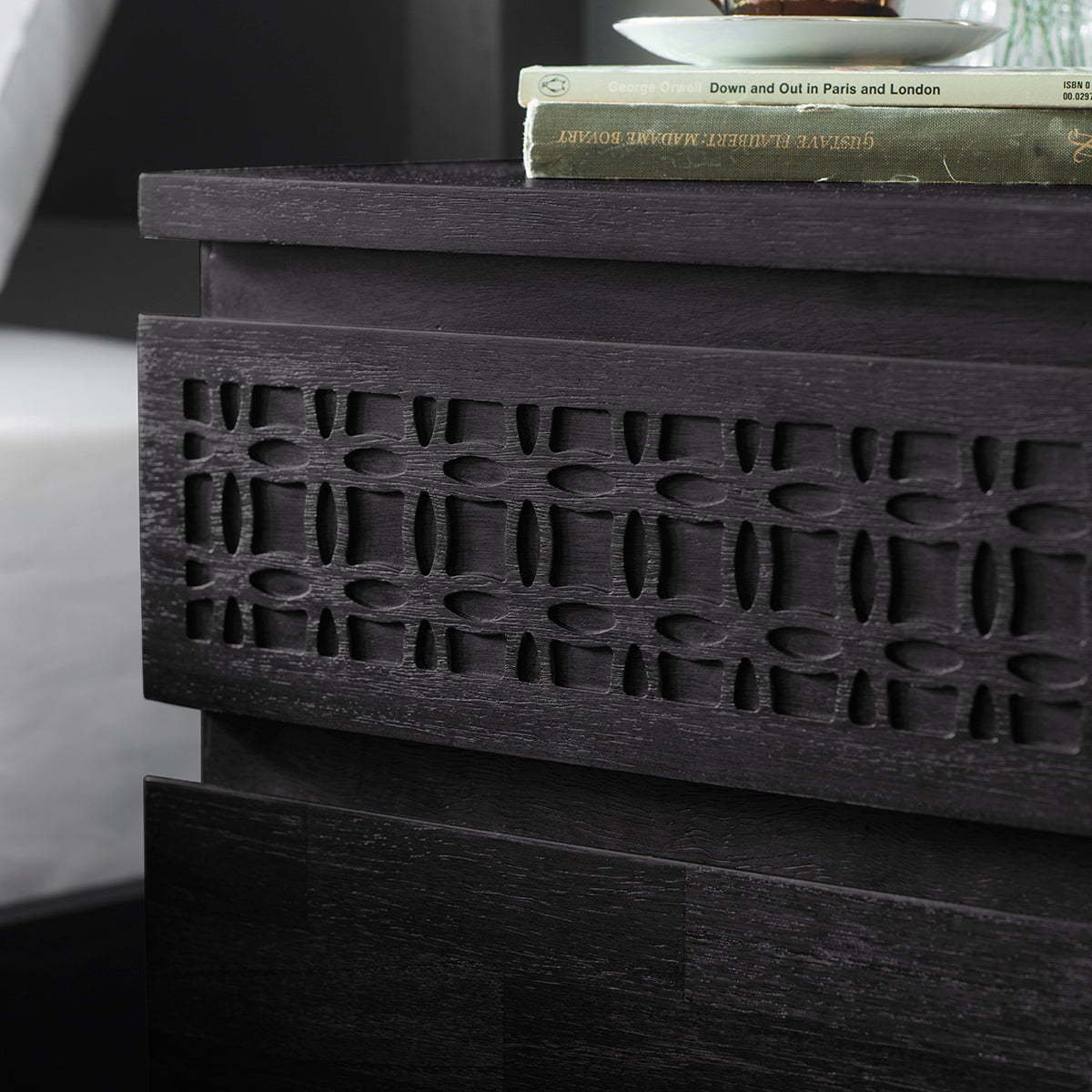 Akari 2 Drawer Bedside Cabinet