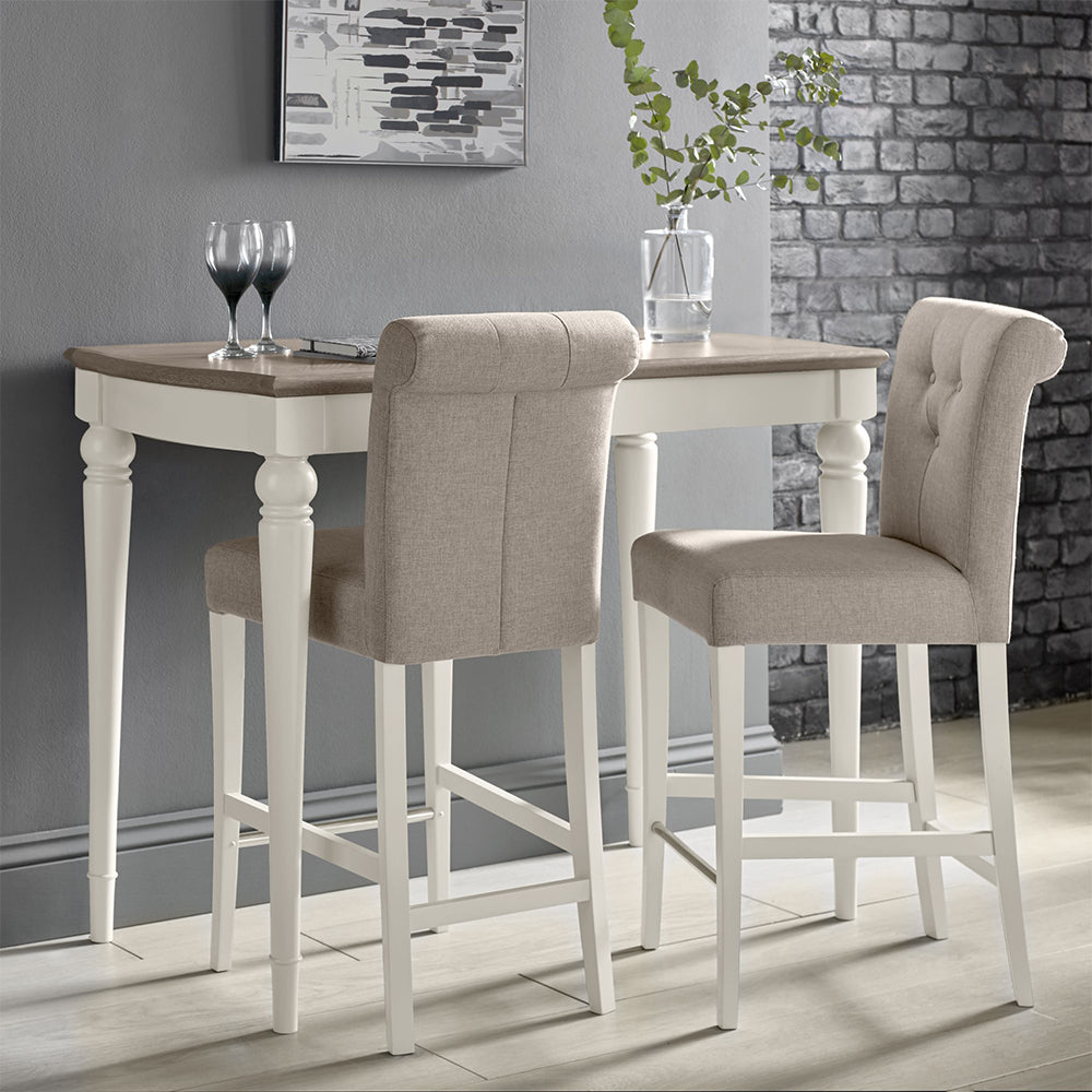 Dieppe Washed Oak & Bar Table