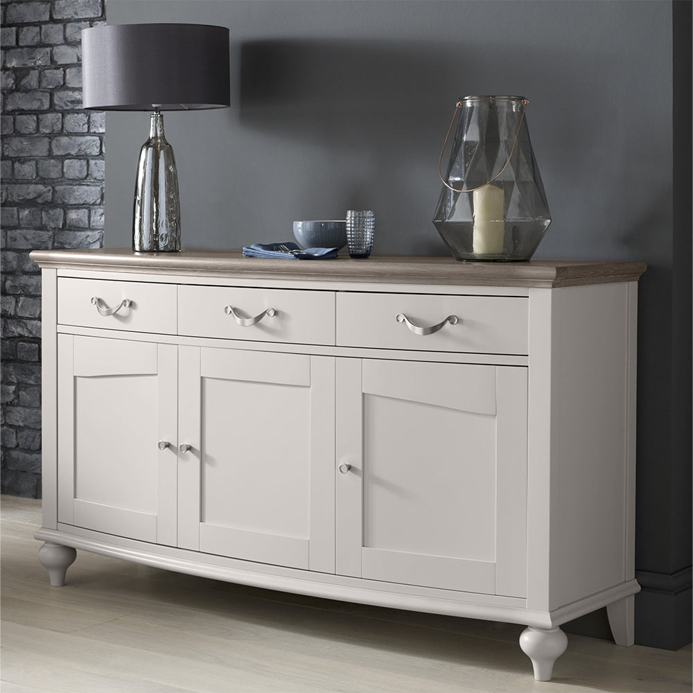 Dieppe Washed Oak & Wide Sideboard