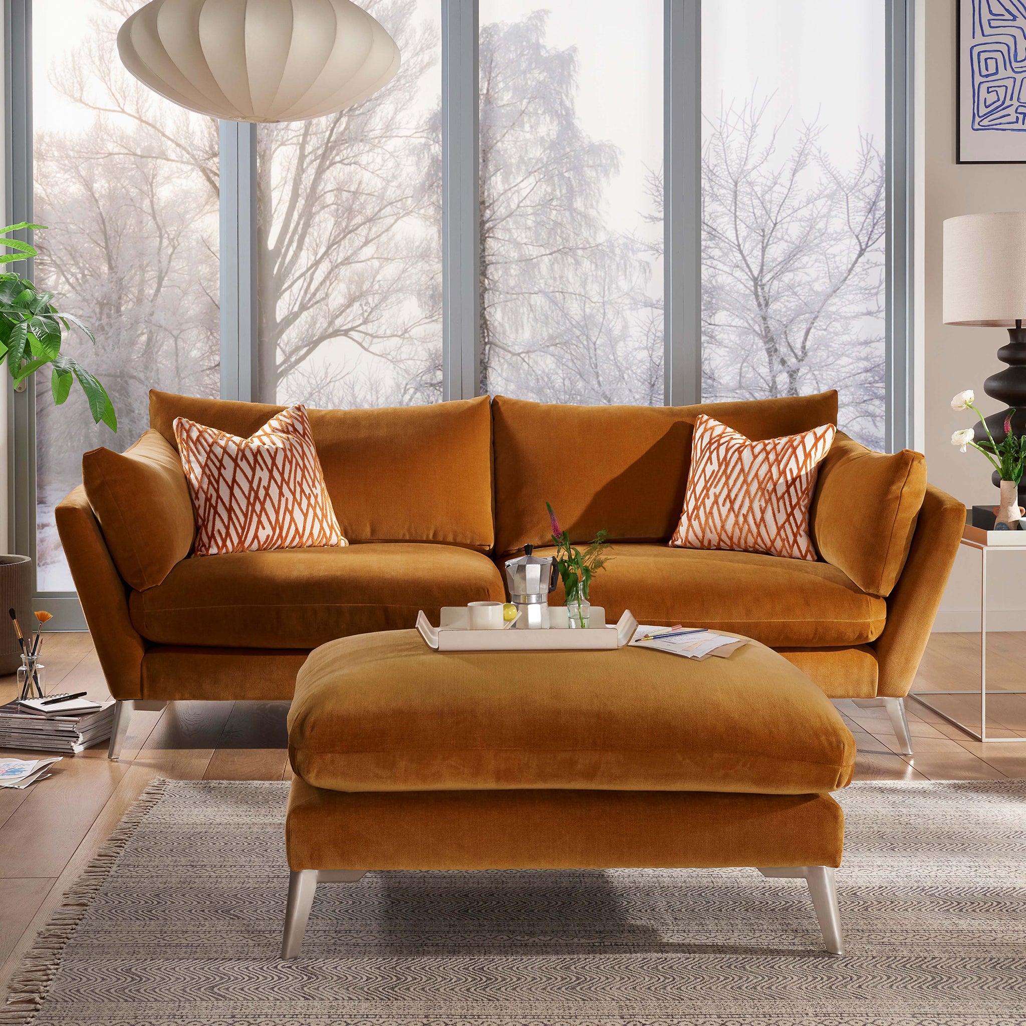Oliver Sofa in Dusk Marmalade