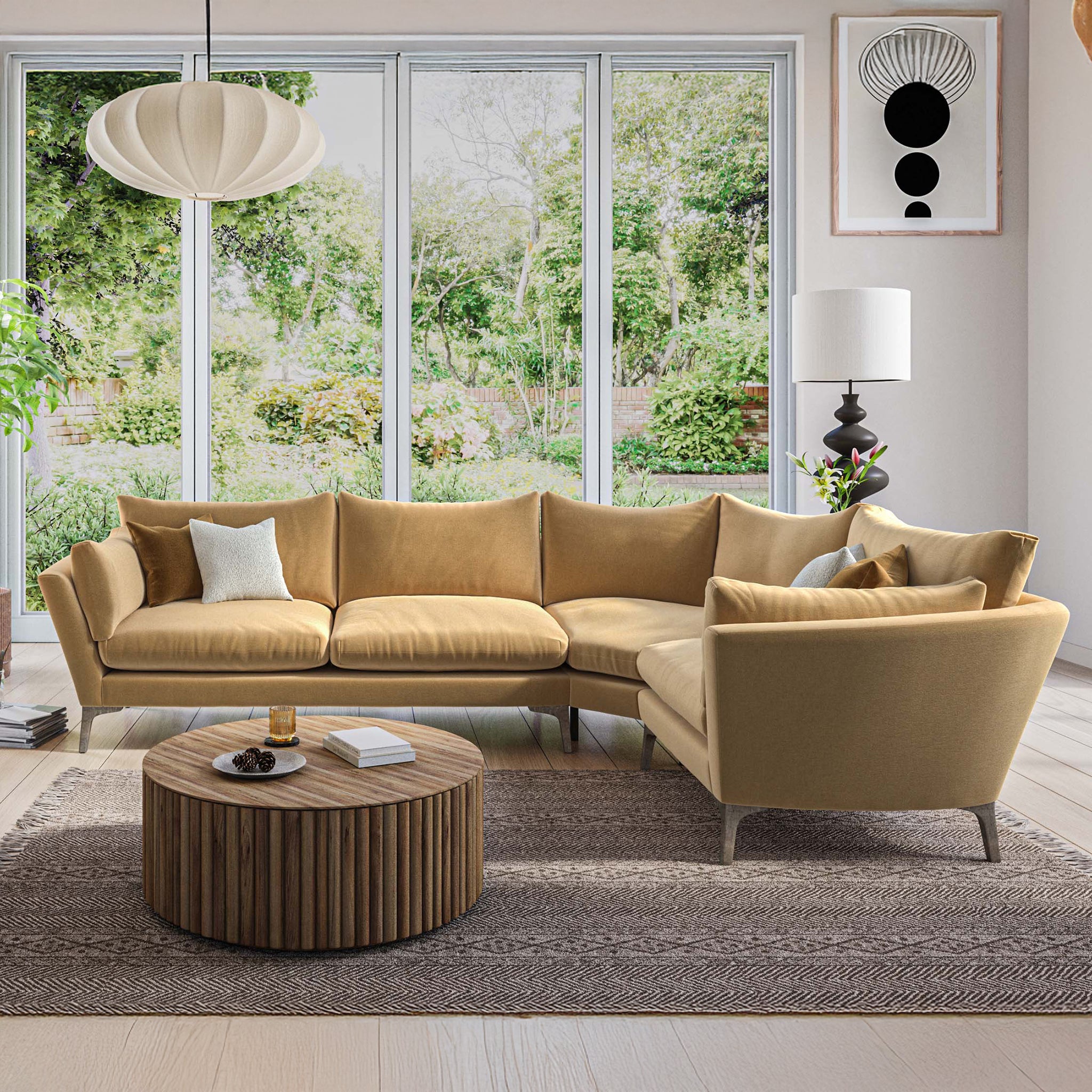 Oliver Sofa in Dusk Sunshine