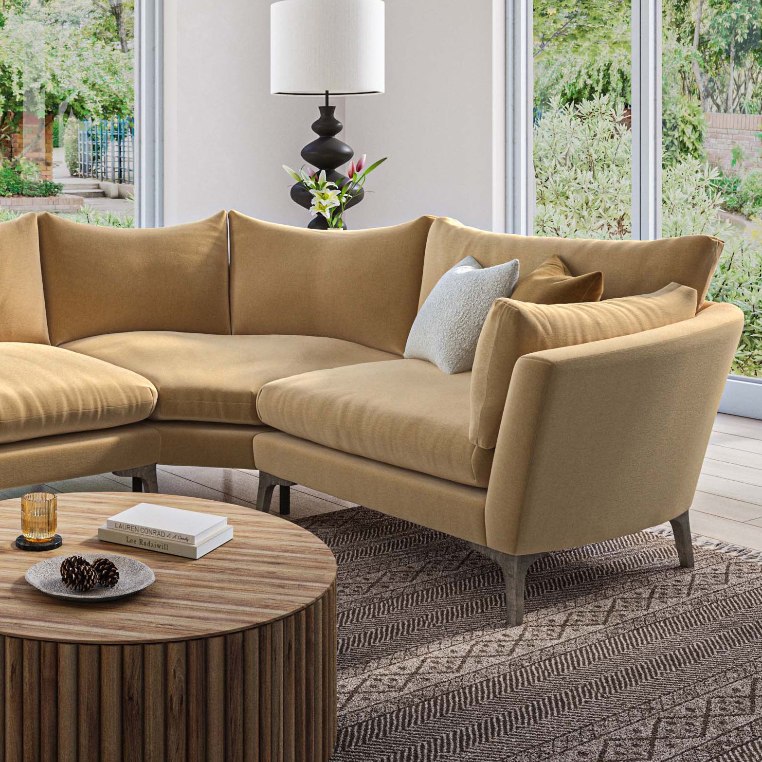 Oliver Sofa in Dusk Sunshine