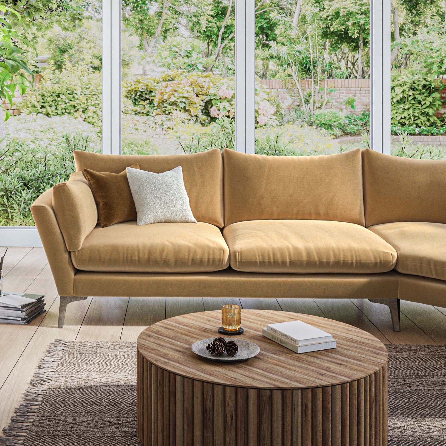 Oliver Sofa in Dusk Sunshine