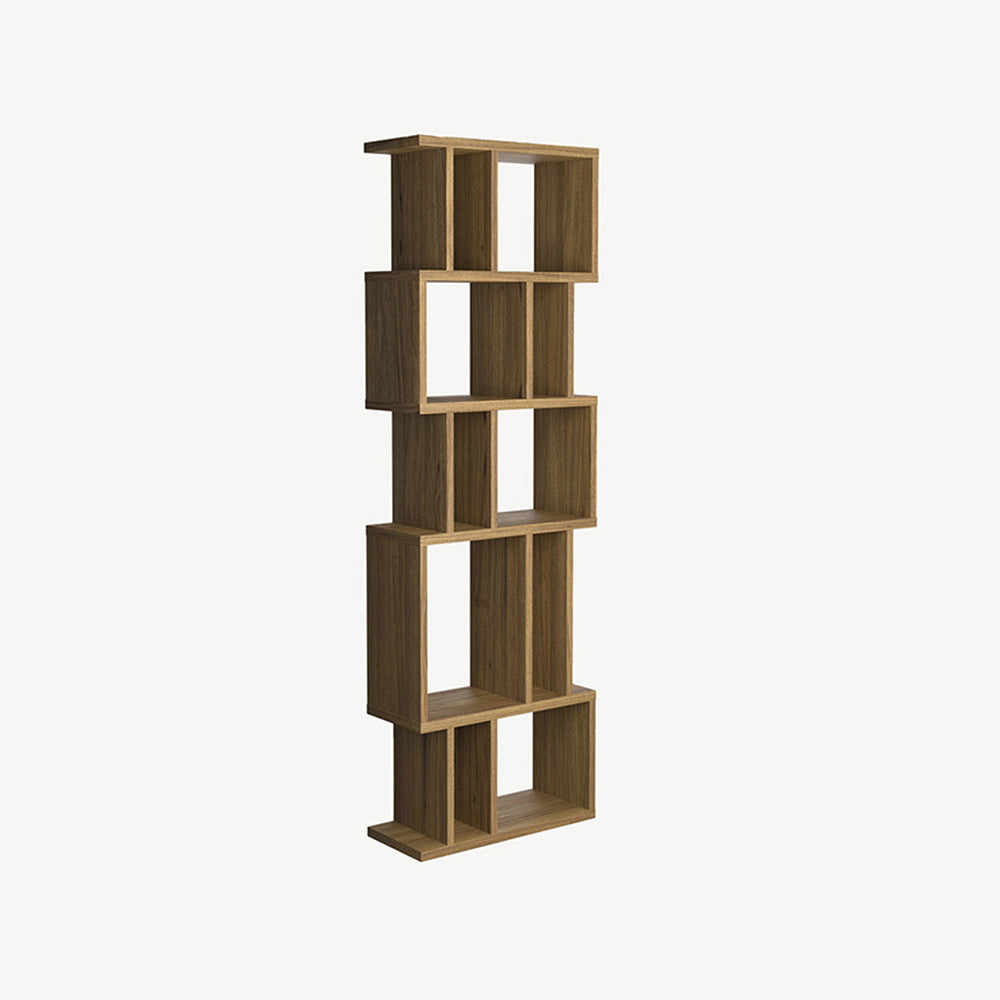 Alcove shelving unit in Natural-oiled-finish