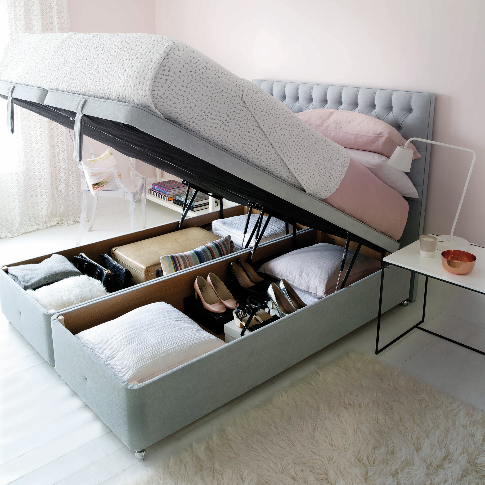 Hypnos Erskine Mattress and Divan Set in Blue