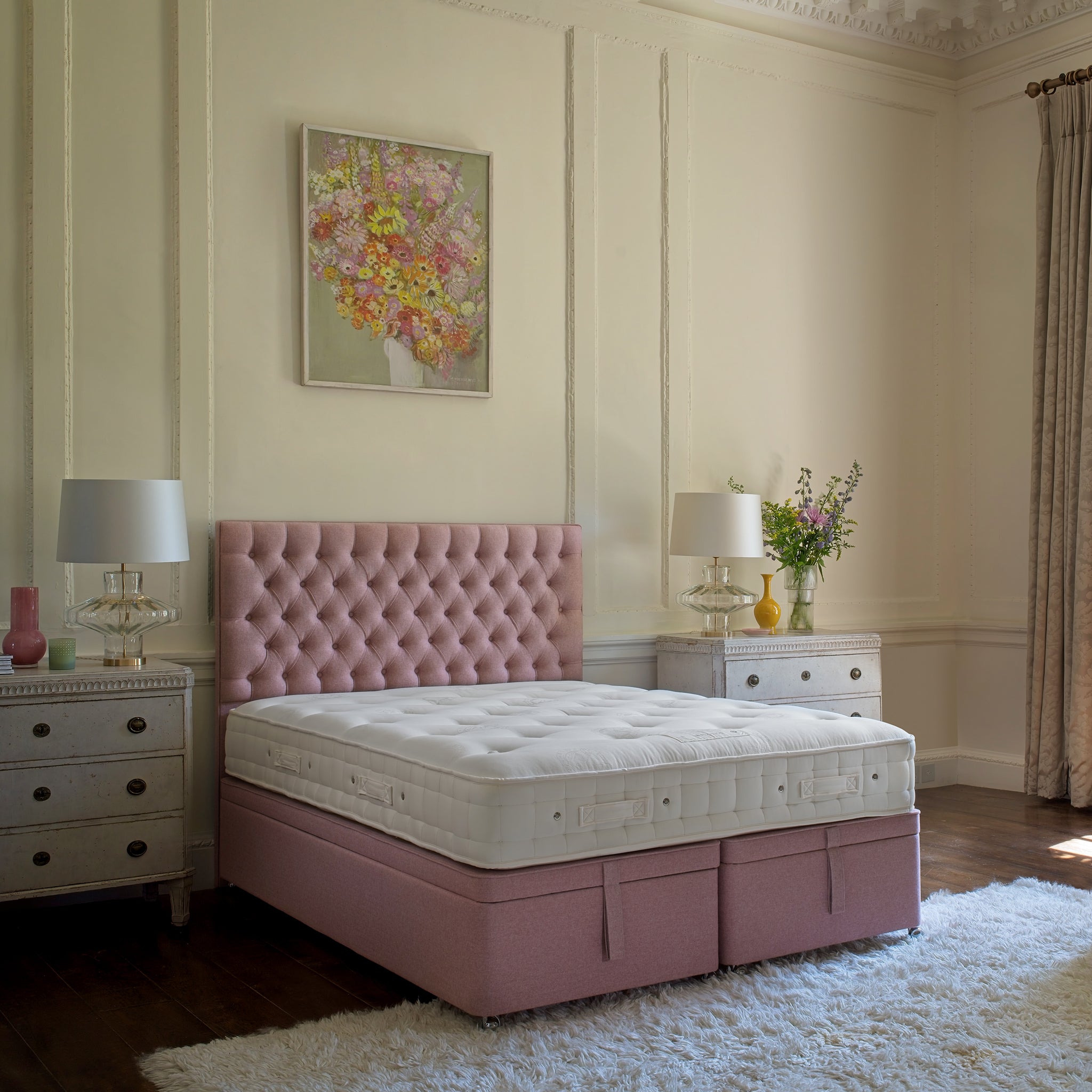 Hypnos Erskine Mattress and Divan Set in Grey