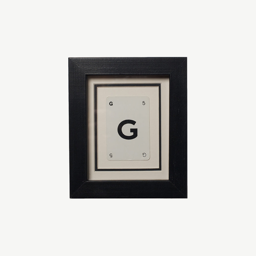 Individual Initial Frame Playing Cards
