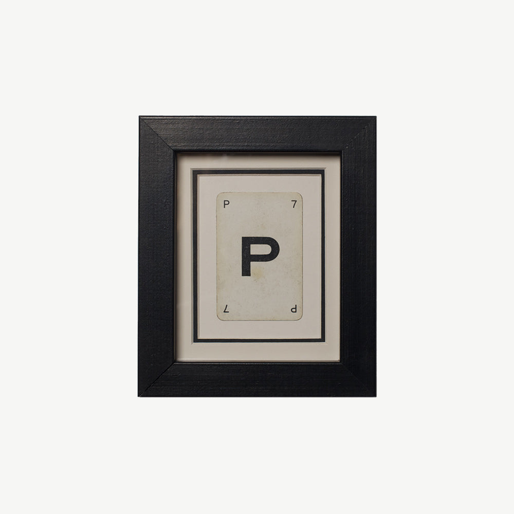 Individual Initial Frame Playing Cards