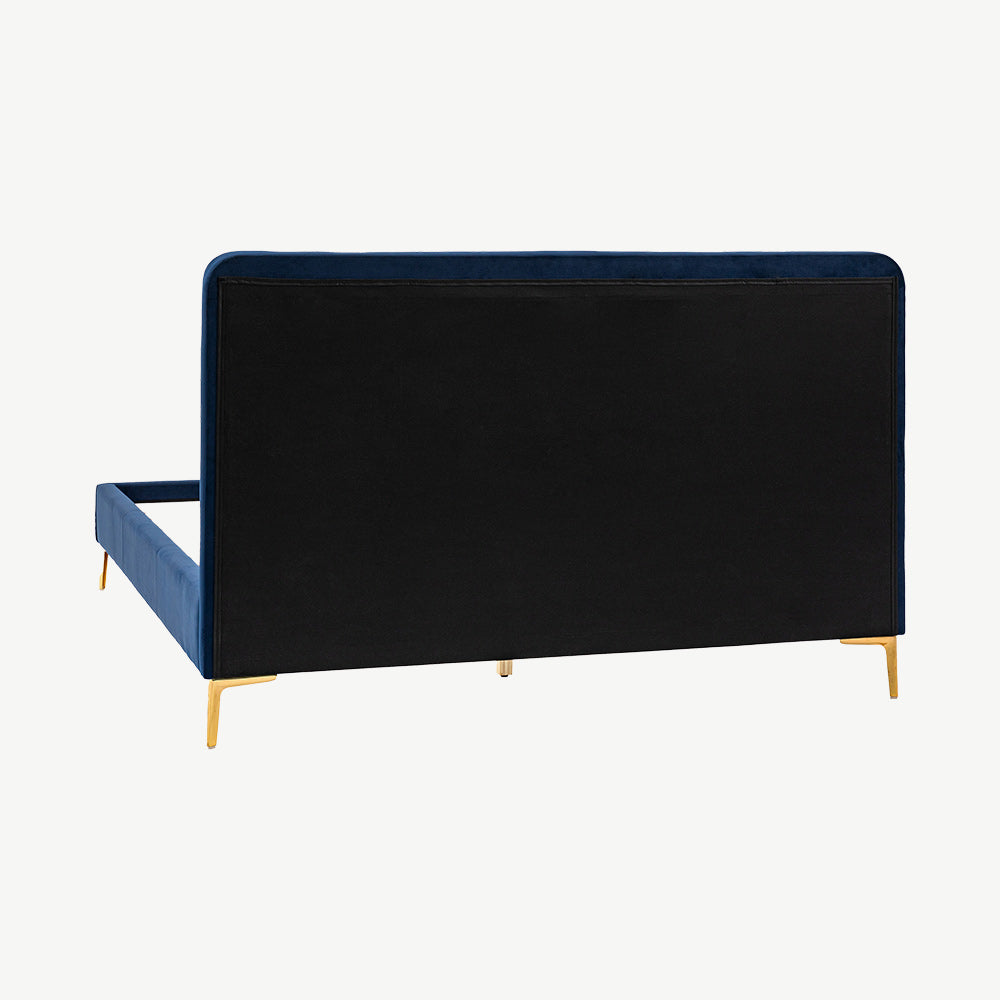 Brompton Bed & Cotton 1000 Mattress Bedroom Set in indigo