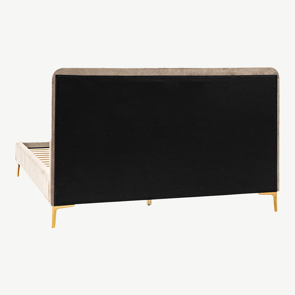 Brompton Bed & Cotton 1000 Mattress Bedroom Set in latte