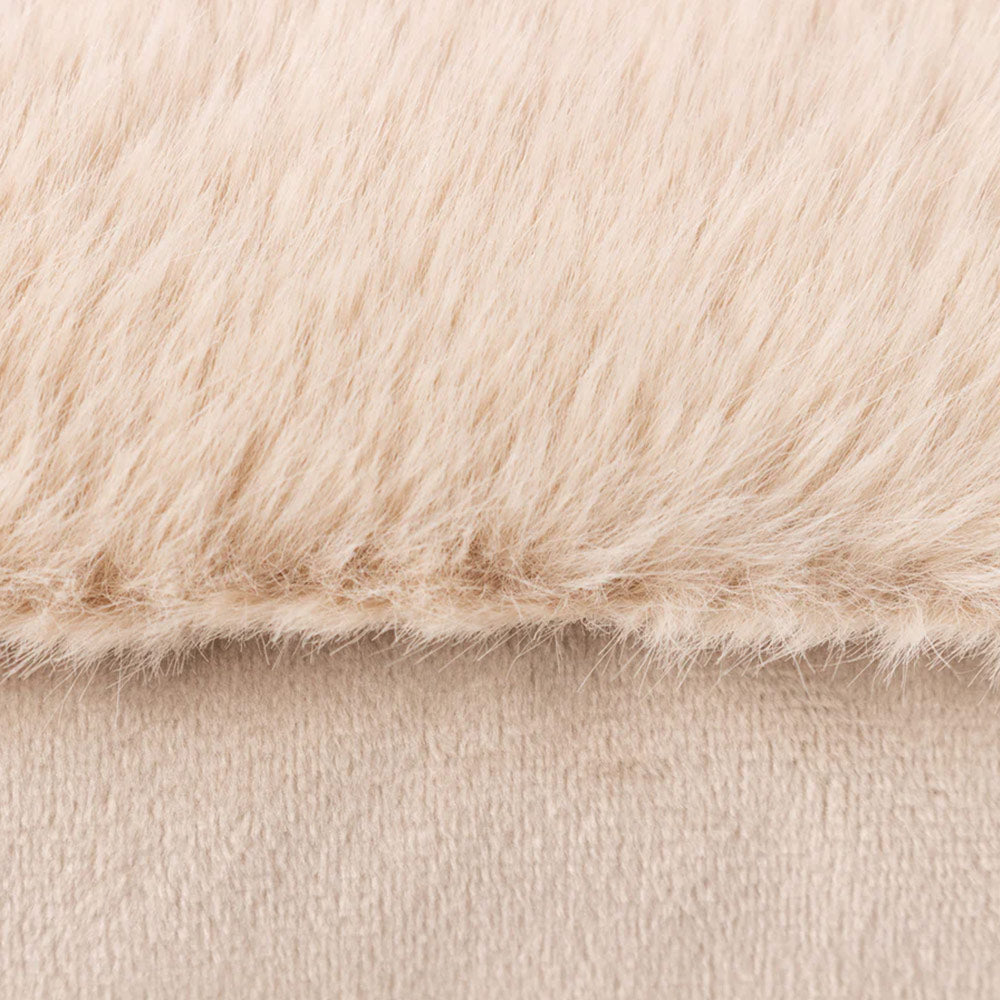 Faux Fur Cushion in Brûlée