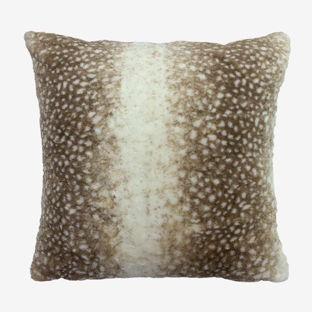Brown Faux Fur Cushion