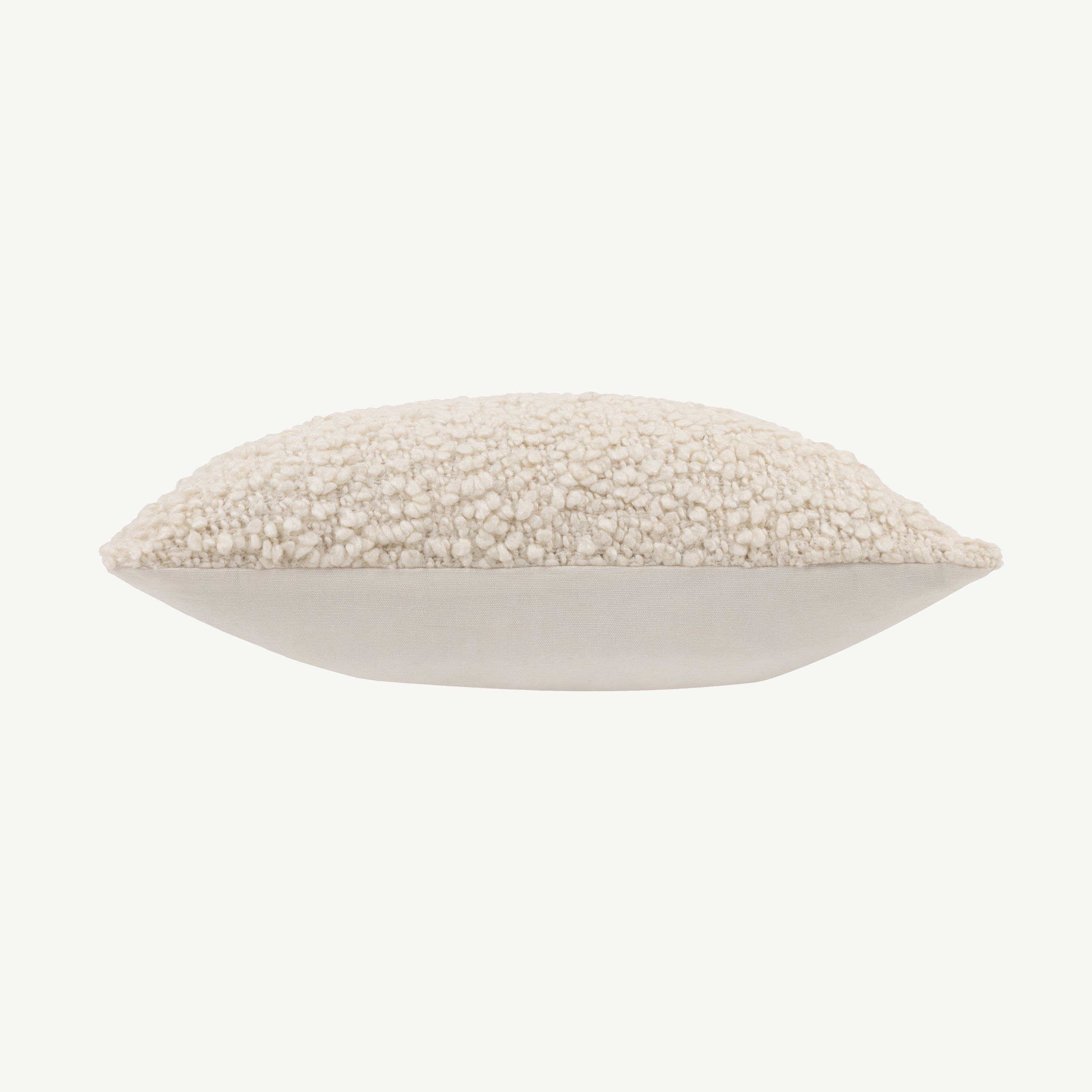 Flocked Cushion in Ecru