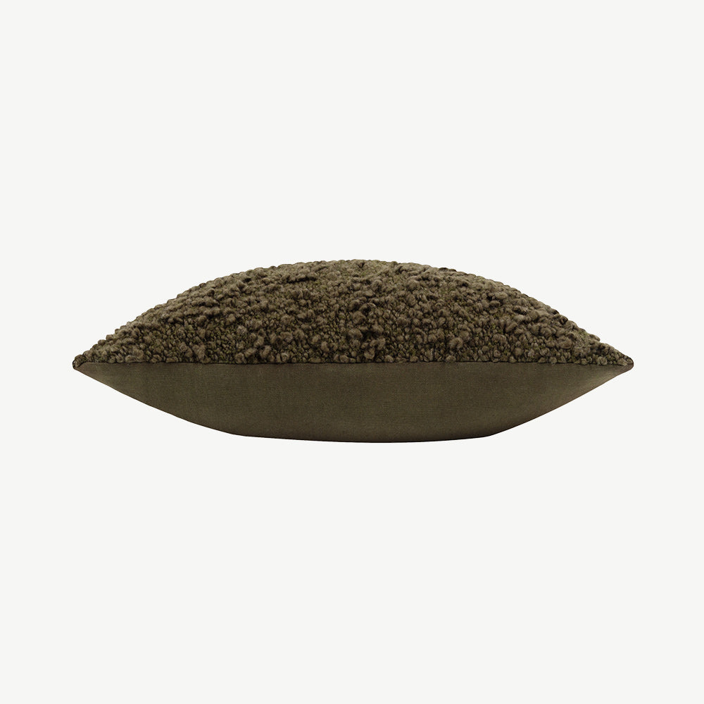 Flocked Cushion in Lichen