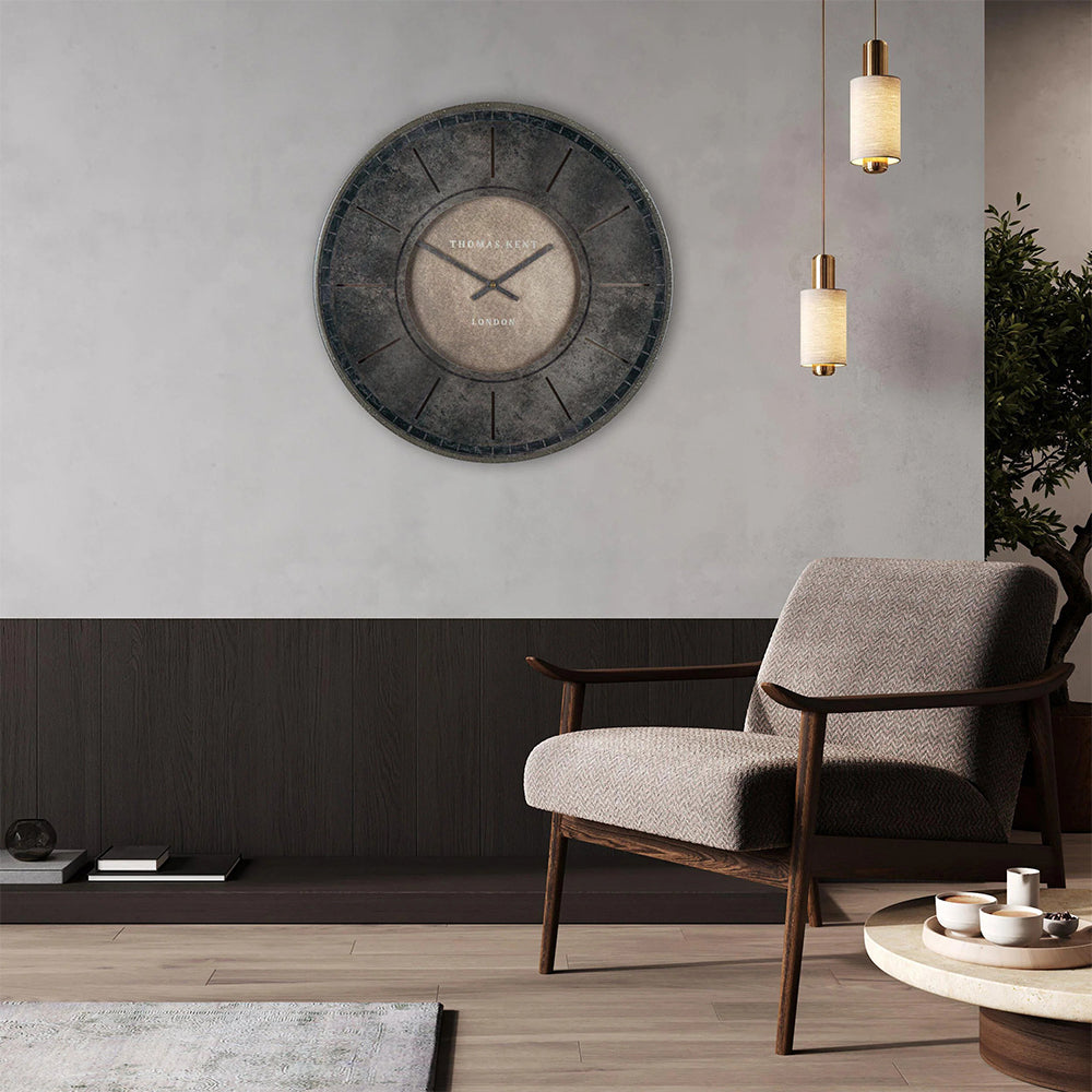 Florentine wall clock in smoke