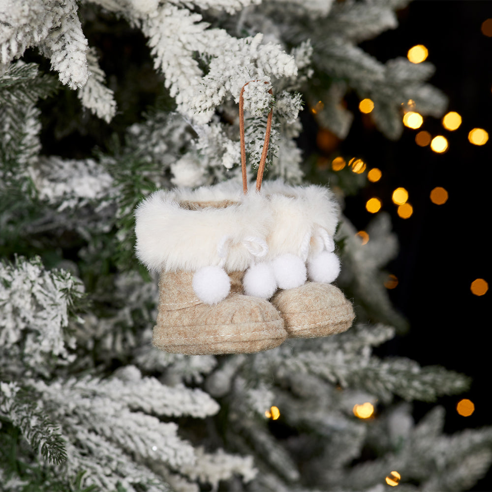 Latte Fluffy Booties