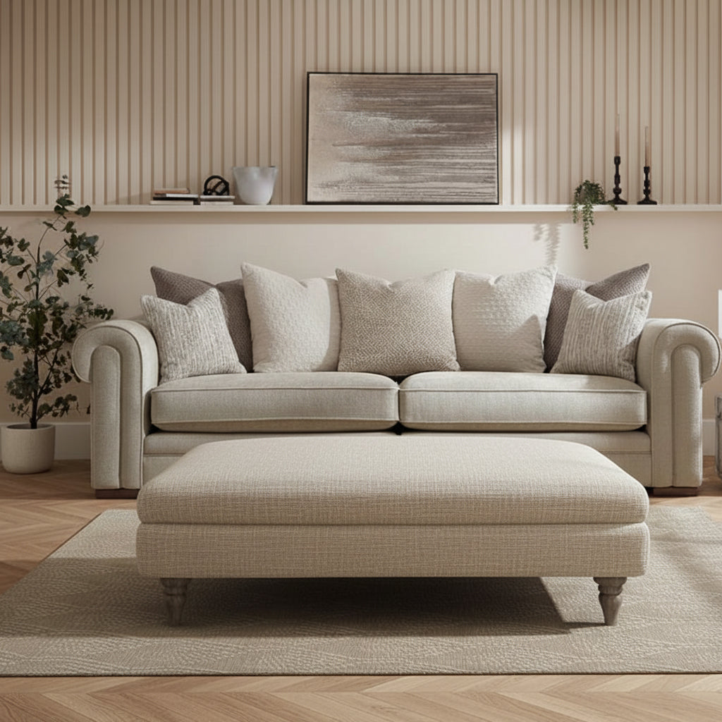 Somersby Large Square Footstool