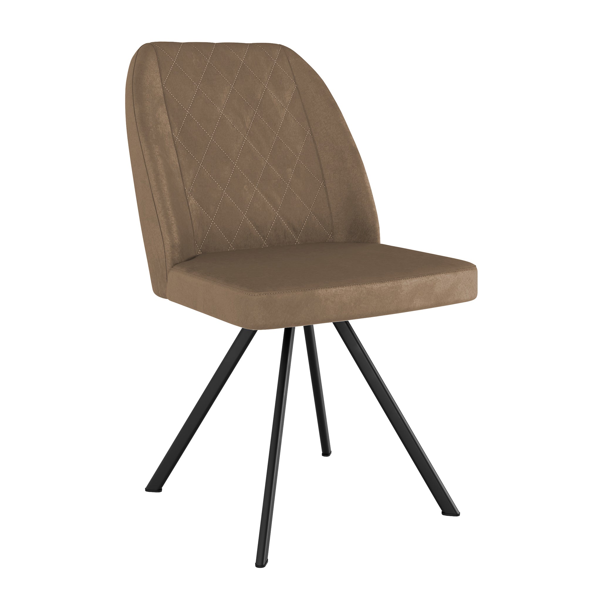 Freja Extending Dining Table with Seating Bundle in 8 Kalvis Swivel Chairs