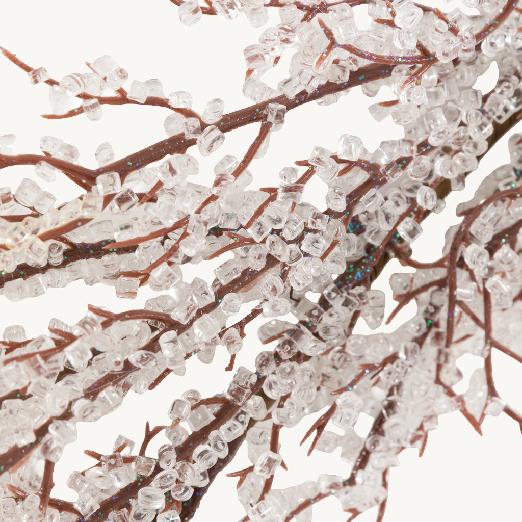 White Frosted Christmas Twig Garland
