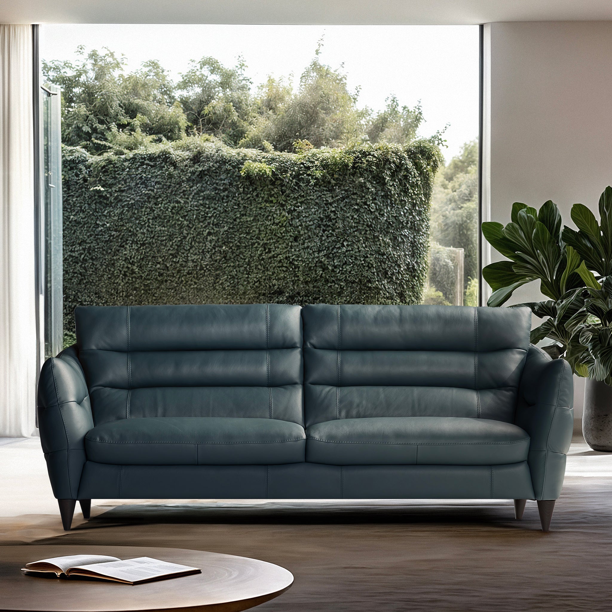 Galano 3 Seater Leather Sofa