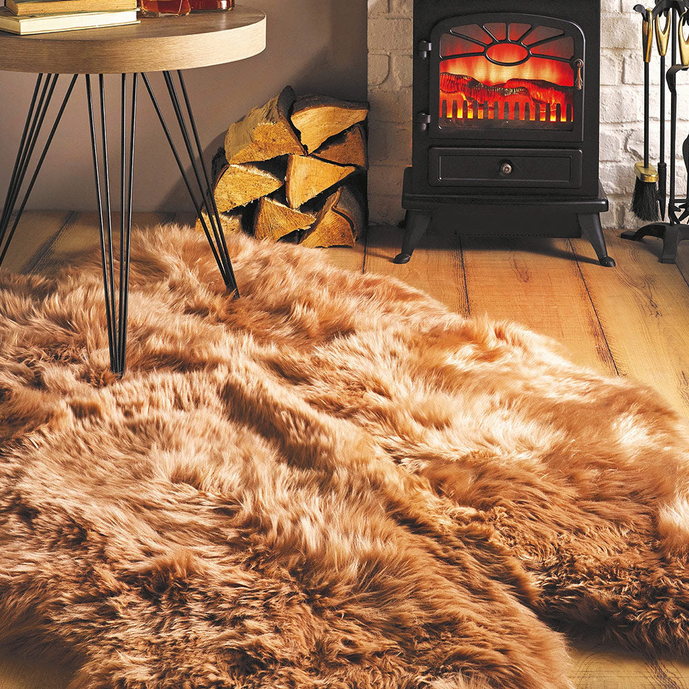 Australian Genuine Sheepskin Rug in Mink