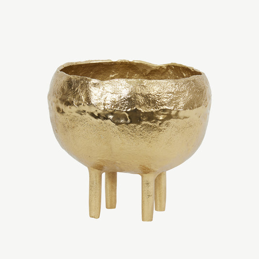 Gold Metal Footed Bowl