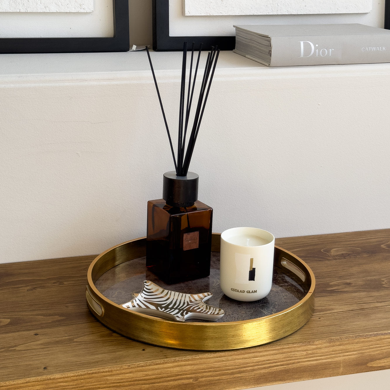 Gold World Map Tray
