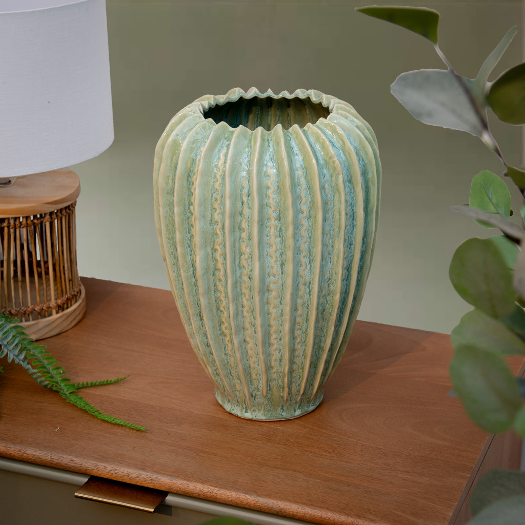 Handmade Green Vase