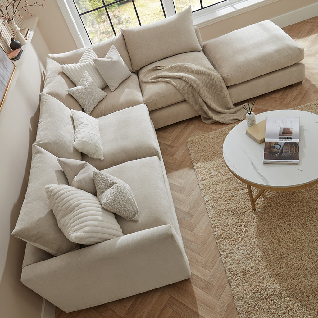 Hatton Combi Unit Sofa with Footstool