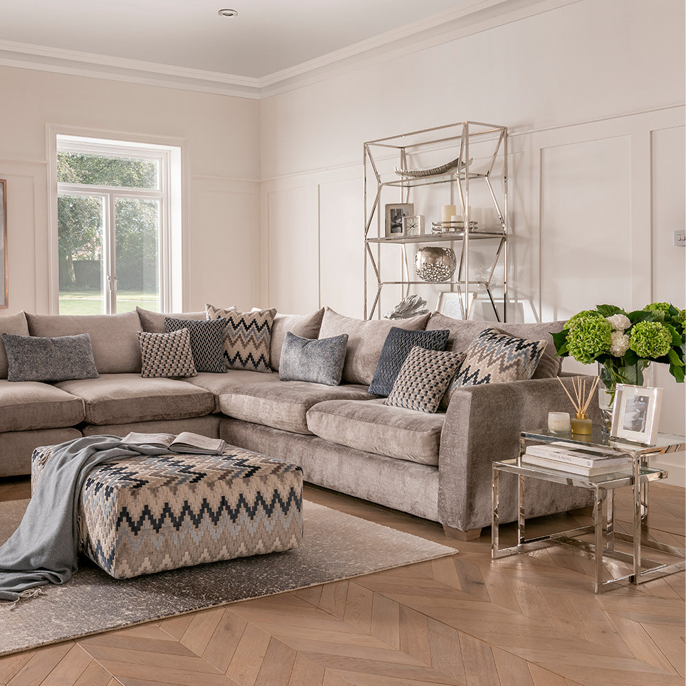 Hatton Corner Sofa in Berber-Grey
