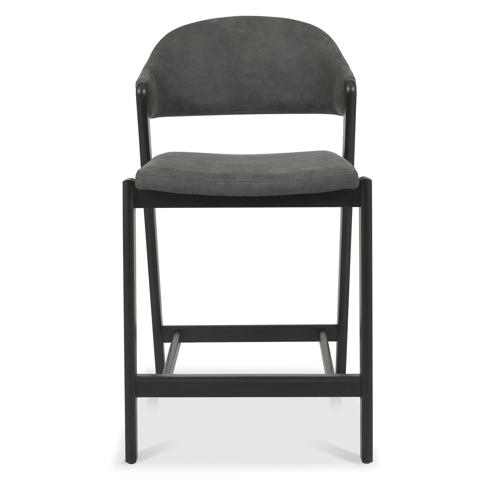 Highgate Peppercorn Barstool in Dark Grey Fabric