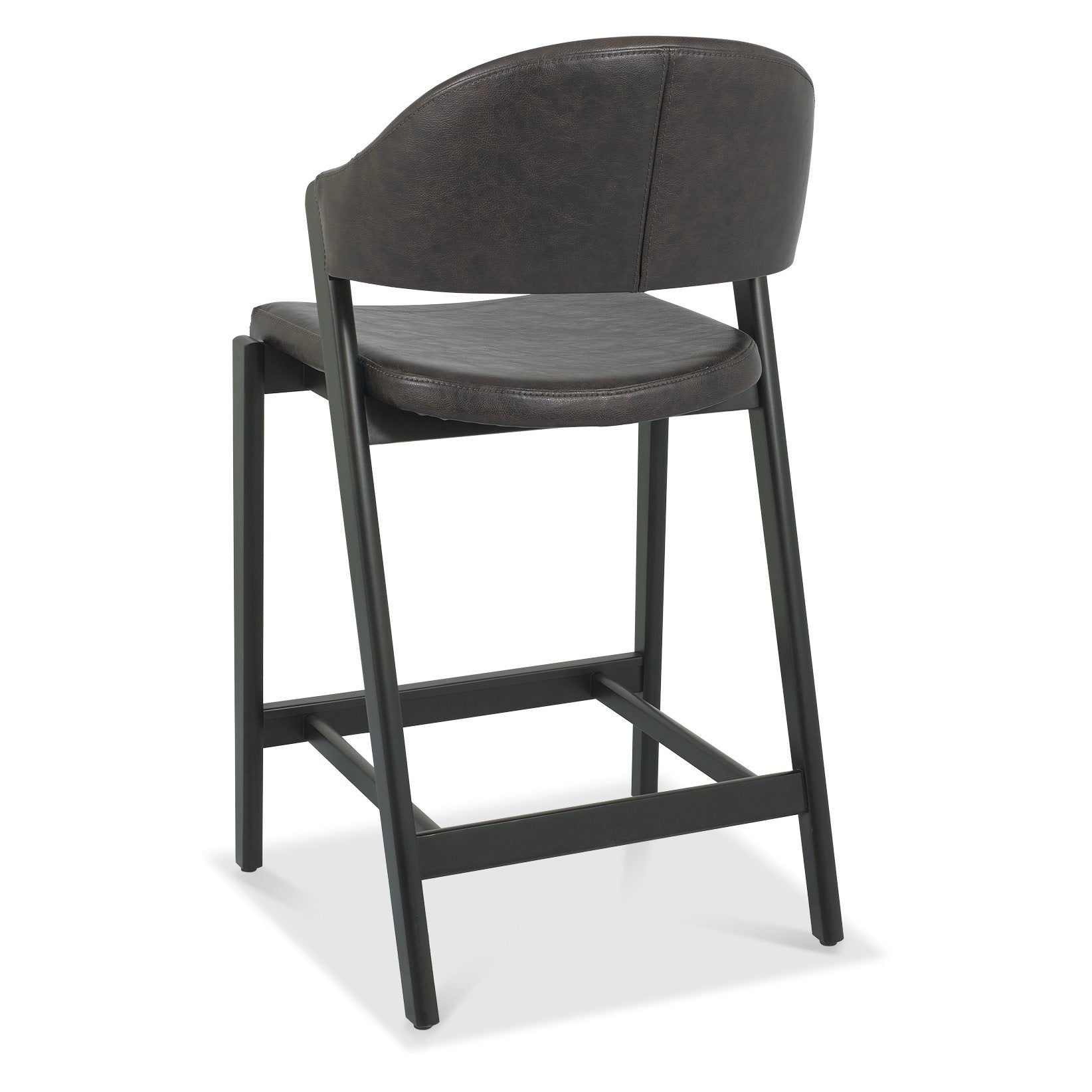 Highgate Peppercorn Barstool in Old West Vintage Leather