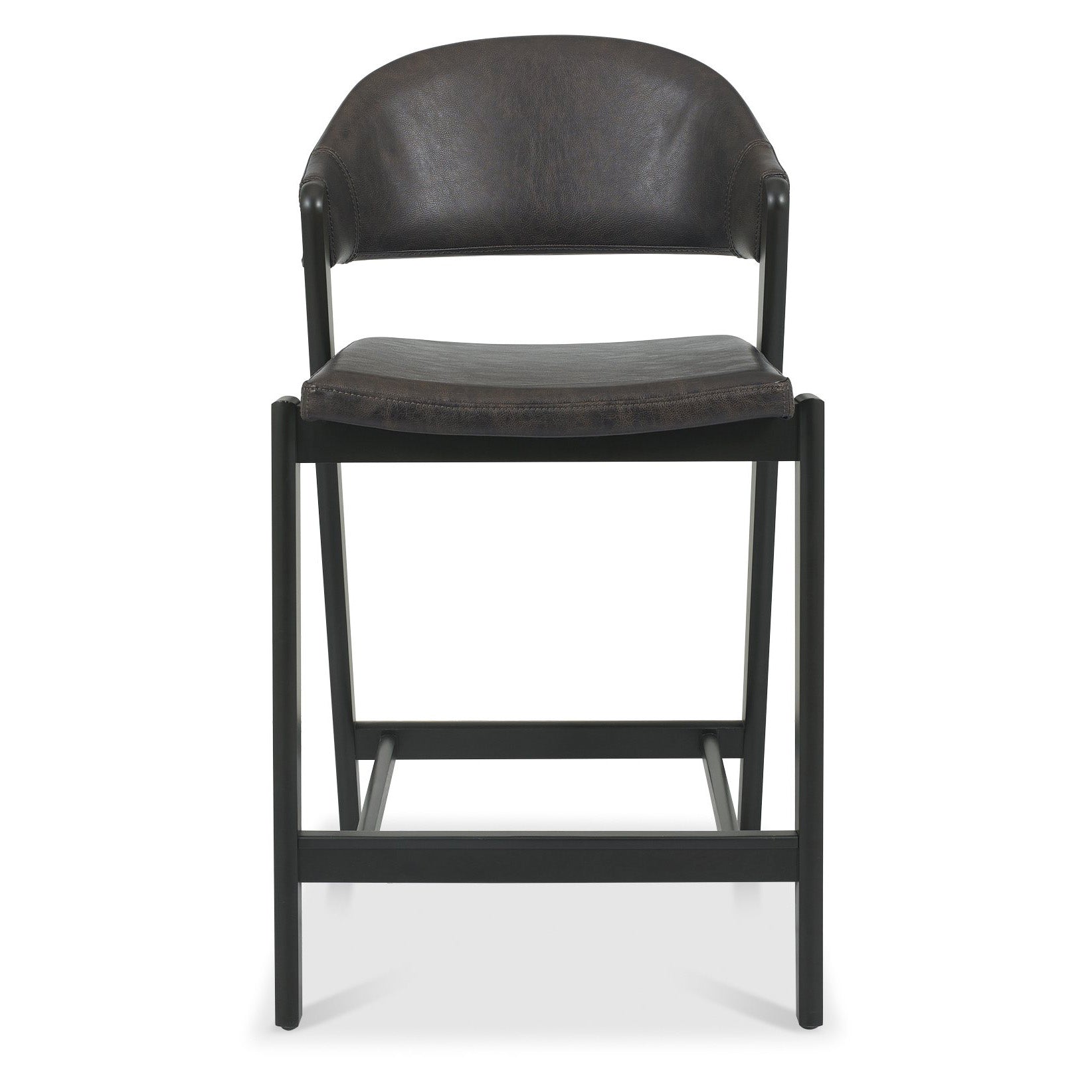 Highgate Peppercorn Barstool in Old West Vintage Leather