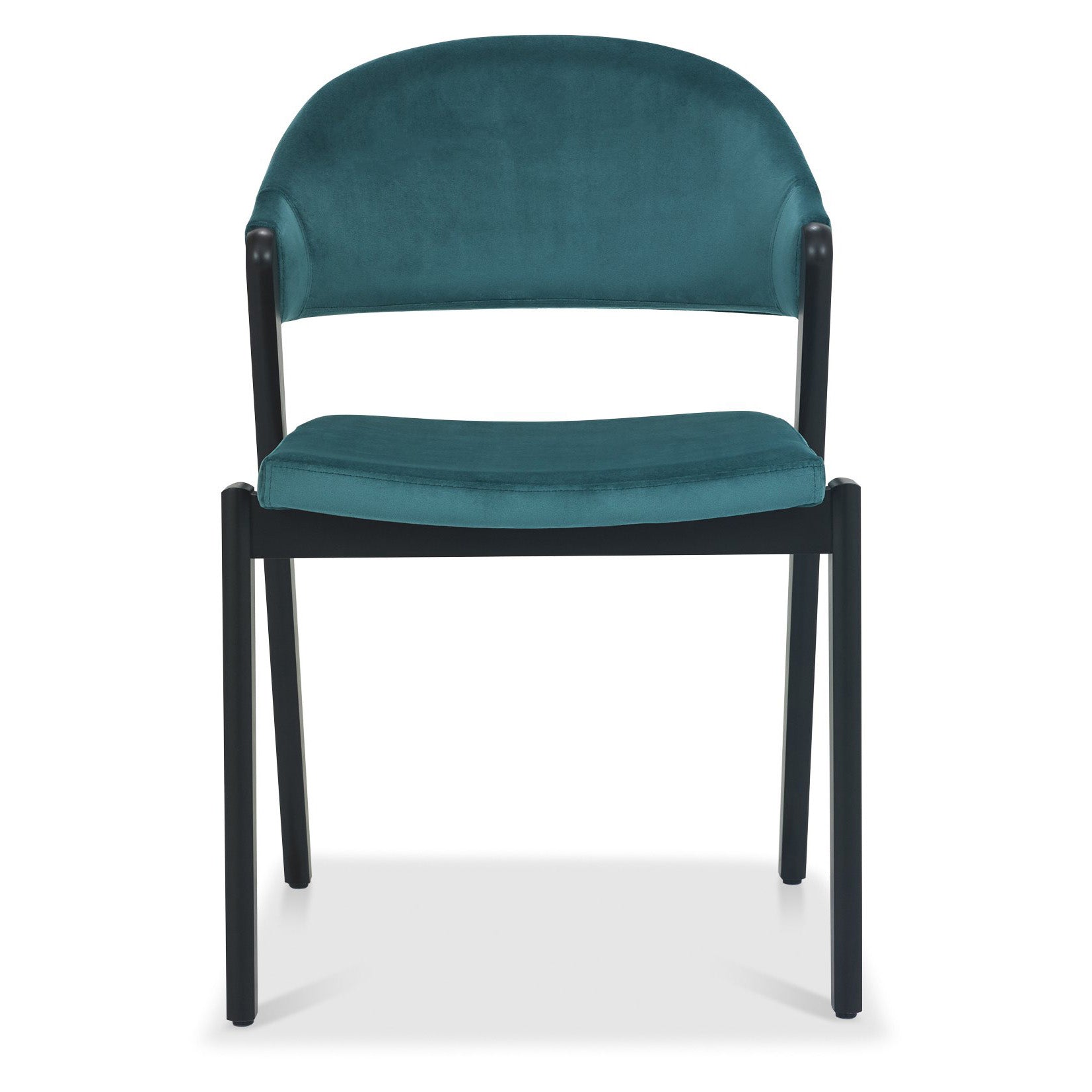 Highgate Peppercorn Dining Chair in Azure Velvet