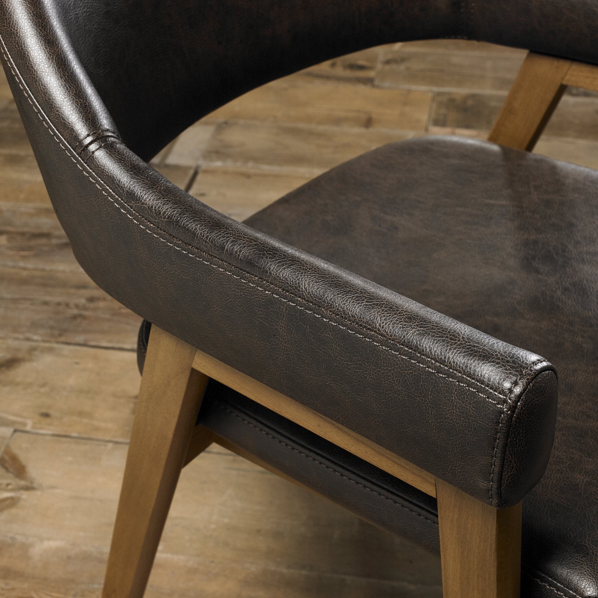 Highgate Rustic Oak Armchair