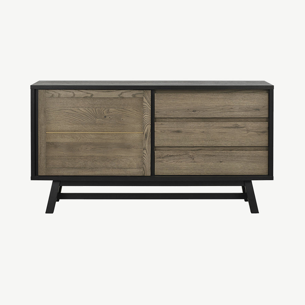 Highgate Weathered Oak Wide Sideboard