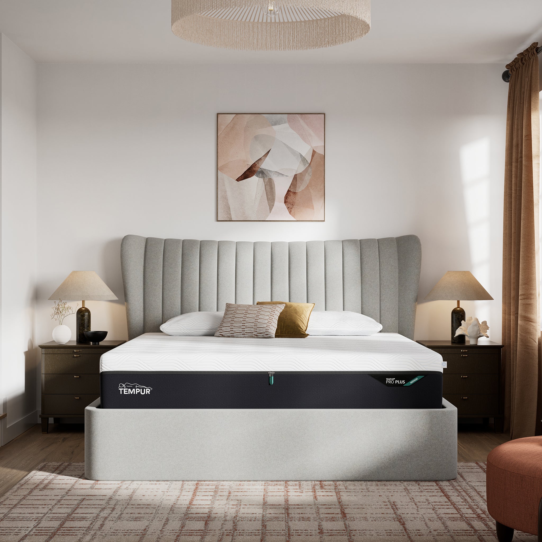 TEMPUR® Horton Ottoman Bed in Light Grey