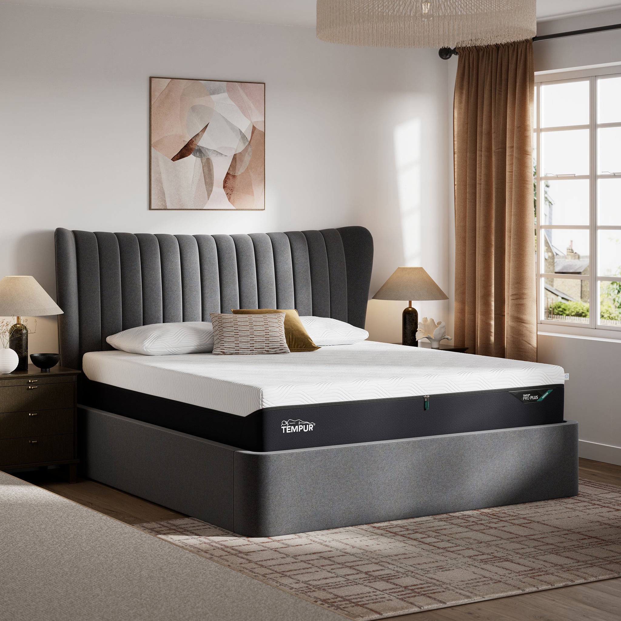 TEMPUR® Horton Ottoman Bed in Dark Grey