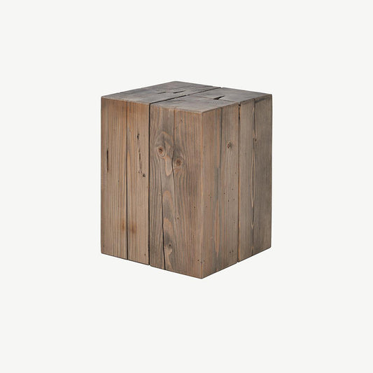 Wood lamp table in natural finish
