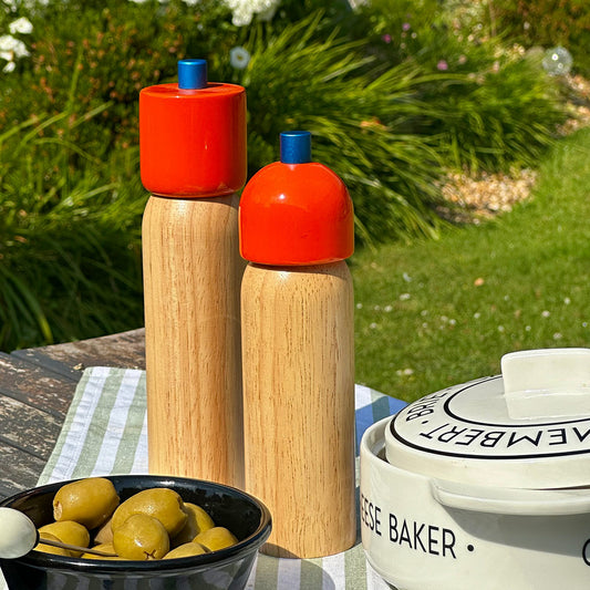 Salt & Pepper Grinder Orange & Blue