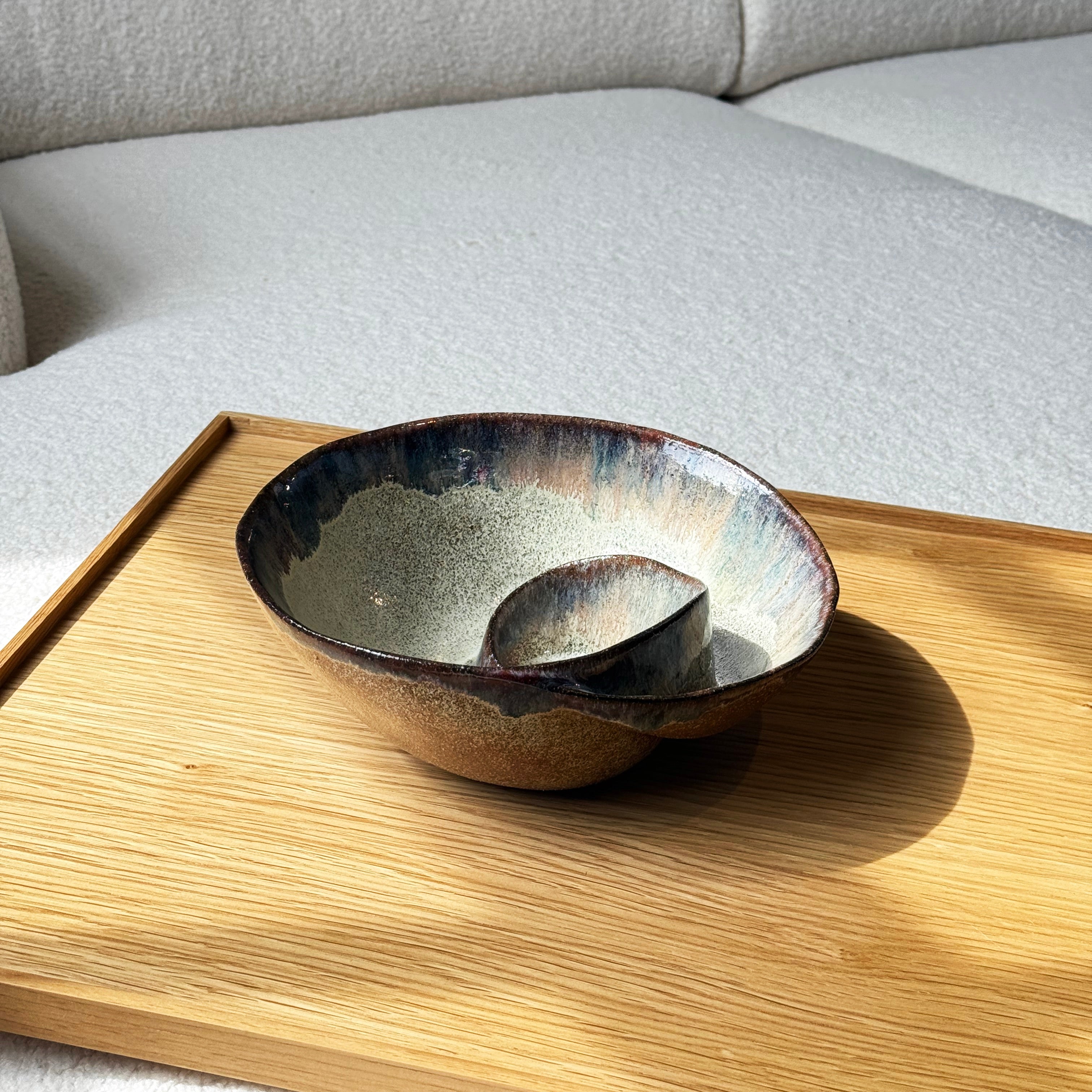 Brown Ombre Shell Effect Bowl