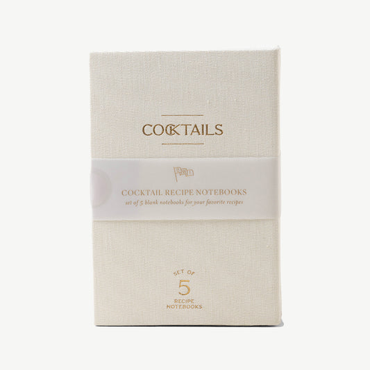 Cocktail Recipe Notebook Set