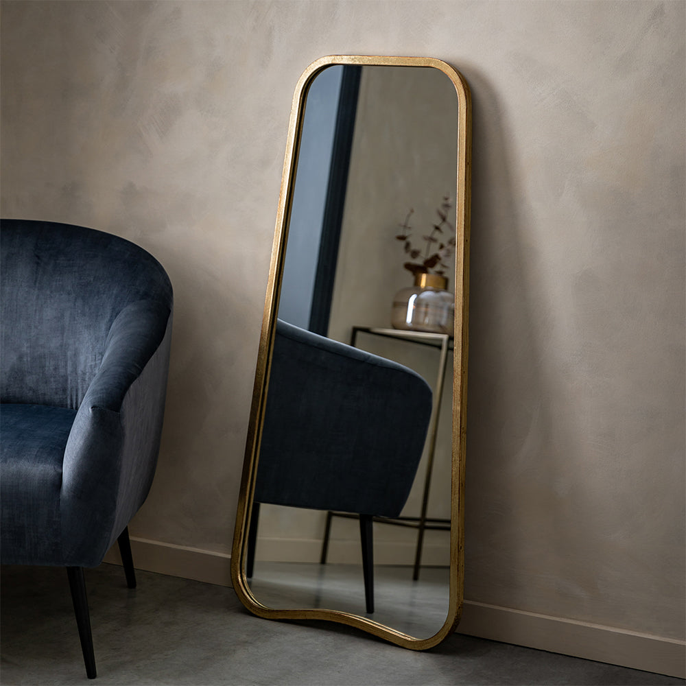 Kurva Gold Leaner Mirror – Arighi Bianchi